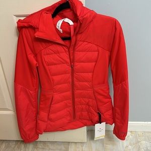 NWT Lululemon Down For It All Jacket in Carnation Red